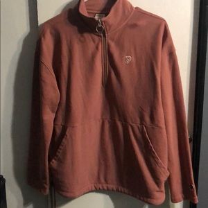 VS Pink Half Zip Pullover
